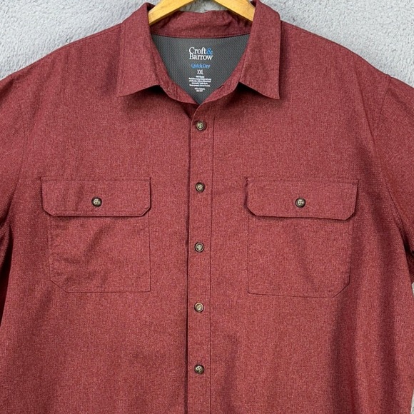 croft and barrow short sleeve dress shirts New Croft & Barrow Men's Short Sleeves Button-Down Collar Dress Shirt MSRP  $36